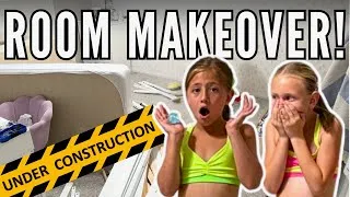 Thumbnail: SURPRISE Bedroom Makeover for Livvy & Stella! 😱 NEW Beds, New Room, Bedroom Makeover Part 1