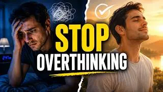 Thumbnail: Stop Overthinking in 3 Minutes | Calm Your Mind Fast