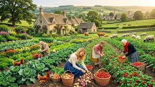 Thumbnail: Full Video: Peaceful Farm Life | Harvesting Fresh Fruits, Farm Animals & Country