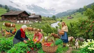 Thumbnail: Life in the World's Most Peaceful Village🏡Harvesting Cabbage and Carrots for Bread