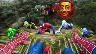 Thumbnail: 6 SPIDER-MAN Bros Meet TUNG TUNG TUNG Serbian Dancing in Abandoned House Area ( Mystery POV )
