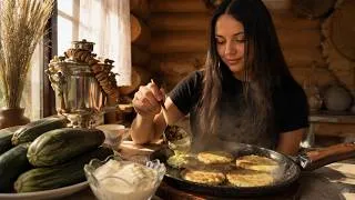 Thumbnail: COUNTRY GIRL in a Russian Village 🌿 Harvesting Garden & Cooking Traditional Zucchini Pancakes