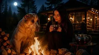 Thumbnail: COUNTRY GIRL Evening Routine 🌿 Quiet Evening in a Russian Village: Fire & Tea with my Huge Dog 🔥