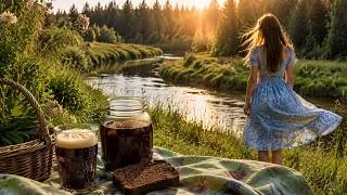 Thumbnail: Quiet Morning in a Russian Village 🌿 Traditional Bread Drink & Nature Walk | Country Girl