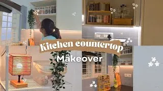 Thumbnail: Kitchen Counter top Makeover✨️🤎 | Minimal Kitchen | Aesthetic 🌸 | ft. Nestasia