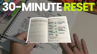 Thumbnail: How I Reset My Week in 30 Minutes (No Perfect Morning Needed)