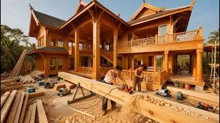 Thumbnail: That talented couple secretly spent millions of dollars building that log cabin.| by@hatonchai3430