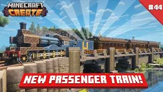 Thumbnail: I Built a PASSENGER TRAIN in Minecraft Create Mod! [#44]