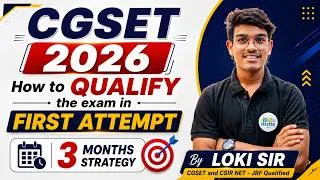 Thumbnail: CGSET 2026 Preparation Strategy | First Attempt में कैसे करें Qualify? | 3 Months Plan | LOKI SIR