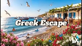 Thumbnail: Greek Escape | 1 Hour Relaxing Greek Music | Taverna Ambient with Sea Waves & Birds (4K Loop)