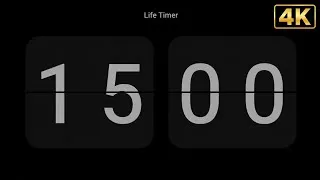 Thumbnail: 15 Minute Timer Countdown | 4K Digital Flip Timer | Study, Work & Focus 
