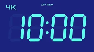 Thumbnail: 10 Minute Digital Countdown Timer | 4K Ultra HD | Study, Work & Focus | End With Alarm 🔔