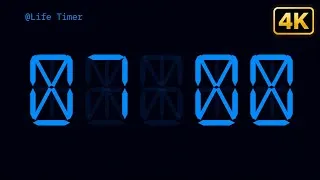 Thumbnail: 7 Minute 4K Digital Countdown Timer ⏱️ | Blue LED Timer | Relax, Study & Focus | End with 🔔