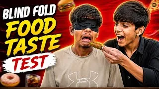Thumbnail: BLINDFOLDED FOOD taste  CHALLANGE 😨😮 Gone wrong 😁 #challenge #blindfoldchallenge 