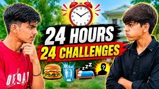 Thumbnail: Can We Complete 24 Challenges in 24 Hours? 😱@Lifewithatul01 #challenge 