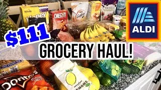 Thumbnail: *NEW* BUDGET GROCERY HAUL / $111 ALDI HAUL WITH PRICES!