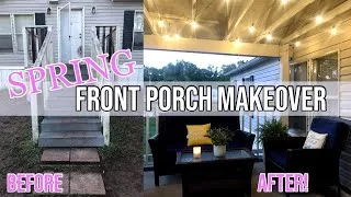 Thumbnail: *NEW* DIY FRONT PORCH MAKEOVER ON A BUDGET / MOBILE HOME FRONT PORCH MAKEOVER W/BEFORE + AFTER PICS!