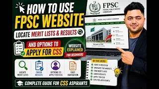 Thumbnail: FPSC Website Complete Guide for Beginners | How to Check Results, Merit Lists & Apply for CSS