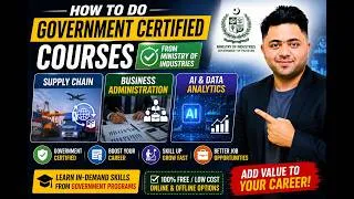 Thumbnail: Ministry of Industries Courses 2026 | AI, Supply Chain & Business Administration Certified Courses