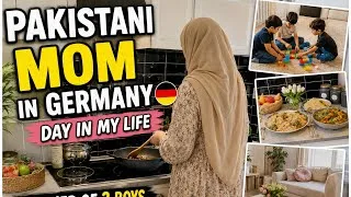 Thumbnail: Pakistani Mom Daily Routine in Germany 🇩🇪 | Day in My Life as a Mother of 3 Kids |Pakistani Mom Vlog