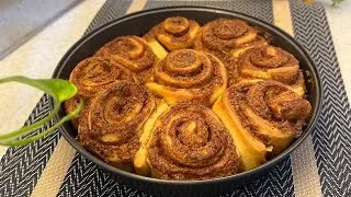 Thumbnail: Quick and Easy Homemade Cinnamon Rolls Recipe | Soft and fluffy Cinnamon rolls in 4 simple steps