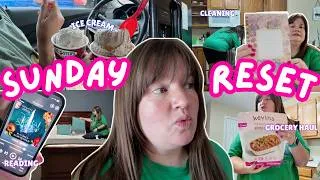 Thumbnail: Sunday Reset Routine ✨ | Weekly Prep, Grocery Haul, Reading Updates & National Ice Cream Day 🍦