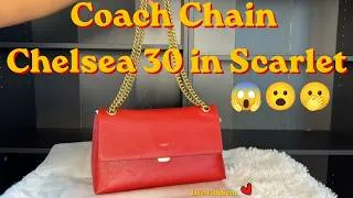 Thumbnail: ❤️❤️Coach Chain Chelsea 30 Scarlet surprise unboxing / reveal 😱