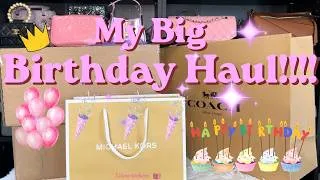 Thumbnail: 🎈🥳My Big Coach Birthday 🎉 Haul!!! Unbox 🎁with me 🥰