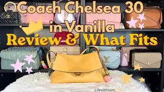 Thumbnail: 💛💛Coach Chelsea 30 Vanilla 🍨Bag Review & What Fits✨ @coach