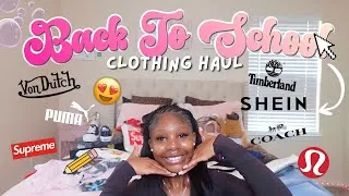 Thumbnail: BACK TO SCHOOL CLOTHING HAUL ♡ lululemon, supreme, VONDUTCH,  shein + more | junior year