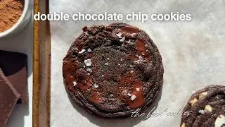 Thumbnail: The Fudgiest Double Chocolate Chip Cookies 🤎 Bake With Me