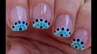 Thumbnail: Summer French Nails | Eye-catching Curved Lacy Nail Art | DIY Nail Tutorial