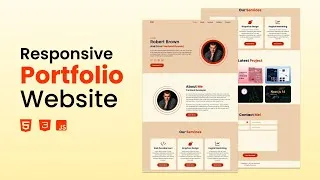 Thumbnail: Build and Deploy a Responsive Portfolio Website Using HTML, CSS and JavaScript