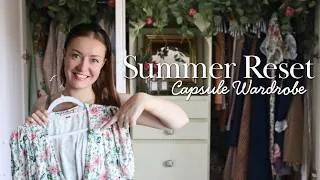 Thumbnail: Capsule Wardrobe Declutter and Summer Reset | Chatty get organised with me
