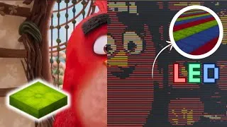 Thumbnail: Angry Birds Movie, but with Minecraft Cushion LED Screen!