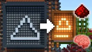 Thumbnail: I Built a Redstone AI and Taught it Shapes!