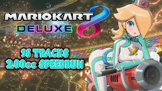 Thumbnail: Mario Kart 8 Deluxe | 200cc 96 Tracks Speedrun | PB - 3:15:19 ⚡ Premiere