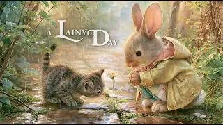 Thumbnail: A Rainy Day ☔🐇🐈 | Storybook Music and Ambient Celtic for a Cozy Evening