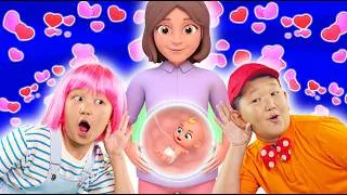 Thumbnail: A Baby is Going to Be Born Song 💕 Mommy Has a Baby in Her Belly Compilation | Lights Kids Songs