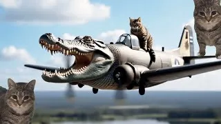Thumbnail: Bombardino Crocodilo vs Oiia Oiia Cat - Air Fight Ends in BOOOOMMM!🔥Funny Meme