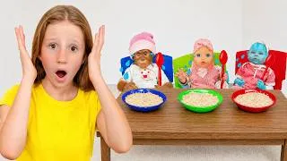 Thumbnail: Nastya and Her Sister Help Care for the Babies