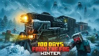 Thumbnail: I SURVIVED 100 DAYS ON AN TRAIN IN A FROM THE FOG WINTER MINECRAFT