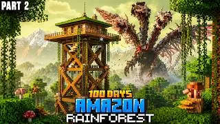 Thumbnail: I Survived 100 Days in the Amazon Rainforest in Hardcore Minecraft.. 