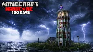Thumbnail: 100 Days Trapped in an ABANDONED LIGHTHOUSE With Sea Monsters in Minecraft