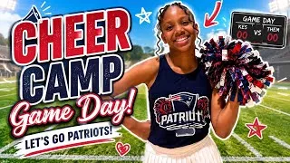 Thumbnail: I MADE THE CHEER TEAM! 🎀 MY FIRST HIGH SCHOOL CHEER CAMP + GAME DAY 😱