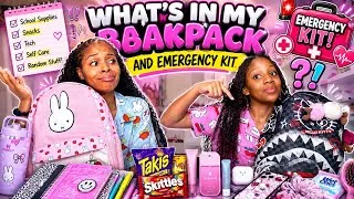Thumbnail: Is your School Backpack and Emergency kit ready? 👀 LET’S PACK MINE 🎒