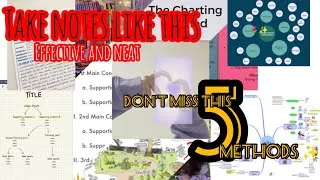 Thumbnail: 5 effective note taking methods 🌷💌 | topper's mind | Lilacyie!