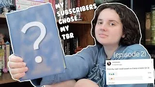 Thumbnail: MY SUBSCRIBERS VOTED FOR MY TBR (episode 2) | spoiler-free reading vlog 💌