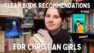 Thumbnail: Clean Book Recommendations for Christian Girls🌷| recs from different genres + age ratings 