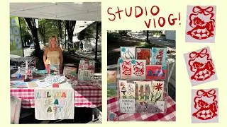 Thumbnail: Studio Vlog: Printmaking Cards!